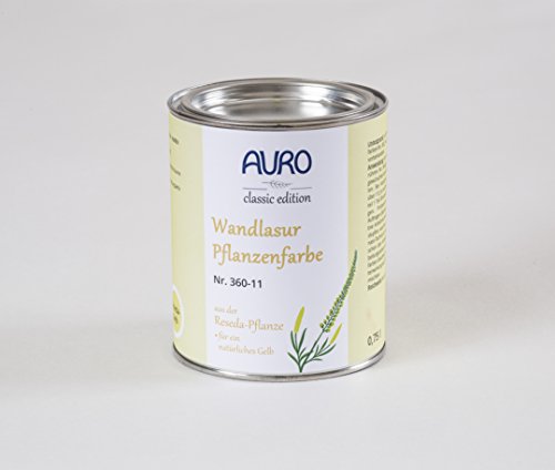 AURO Wandlasur-Pflanzenfarbe - Reseda-Gelb - 0,75L von Auro