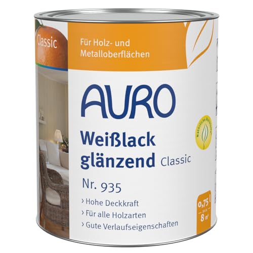 AURO Weißlack, glänzend, Classic 0,75 L von Auro