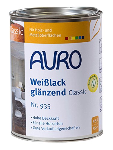 Auro Weißlack glänzend Classic - 2,5L von Auro