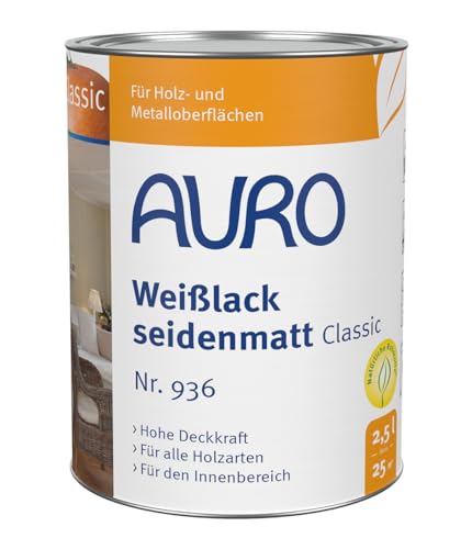 Auro Weißlack seidenmatt Classic - 2,5L von AURO