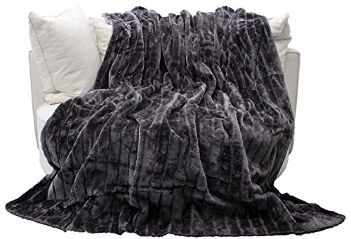 Brandsseller Decke Sofa Kuscheldecke-Felldecke 150x200 cm Couchdecke Sofaüberwurf für Wohn- und Schlafräume | Anthrazit von Brandsseller
