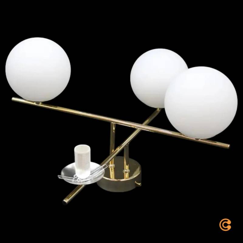 B-Ware Aurora Deckenleuchte Deckenlampe Gold 50cm Glas Lampe Leuchte Siehe Text/Foto von Aurora