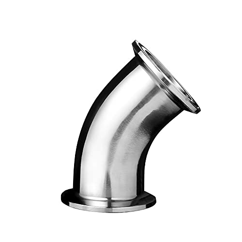 Aurorad 38 mm O/D 1,5" TRI CLAMP 304 Edelstahl Sanitärer Ferrule 45 Grad Ellbogenrohranschläge for Homebrew Aurorad 38 mm O/D 1,5" TRI CLAMP 304 Edelstahl Sanitärer Ferrule 45 Grad Ellbogenrohranschläge for Homebrew von Aurorad
