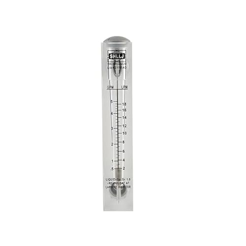 PMMA-Durchflussmesser LZM-15 Flüssigkeits-Rotameter, einstellbar/nicht einstellbar, 1/2 Zoll BSPT-Außengewinde, quadratische Platte, Typ 0,2–2 GPM, 1–7 l/min ( Color : 0.5-4 LPM , Size : Non-adjustabl PMMA-Durchflussmesser LZM-15 Flüssigkeits-Rotameter, einstellbar/nicht einstellbar, 1/2 Zoll BSPT-Außengewinde, quadratische Platte, Typ 0,2–2 GPM, 1–7 l/min ( Color : 0.5-4 LPM , Size : Non-adjustabl von Aurorad