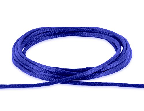 AURORIS - 10m Nylonband rund 1mm Farbe: blau von Auroris