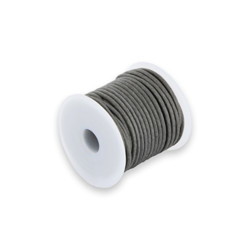 AURORIS 10m Rolle Baumwollband rund 1mm Farbe: grau AURORIS 10m Rolle Baumwollband rund 1mm Farbe: grau von Auroris