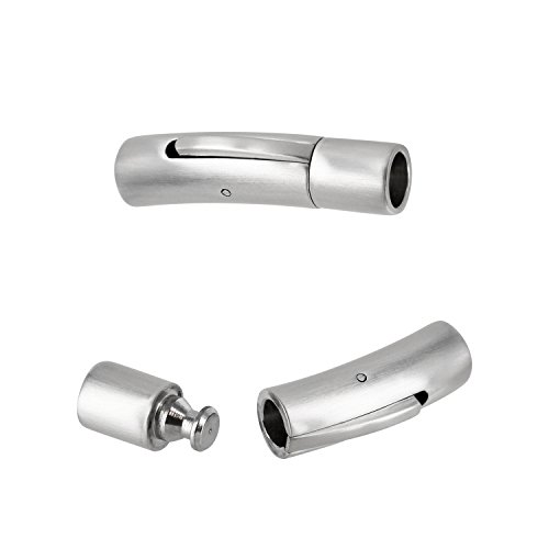 Auroris - Hebeldruckverschluss aus Edelstahl matt-Optik - Loch: 5mm / 1 Stück Auroris - Hebeldruckverschluss aus Edelstahl matt-Optik - Loch: 5mm / 1 Stück von Auroris