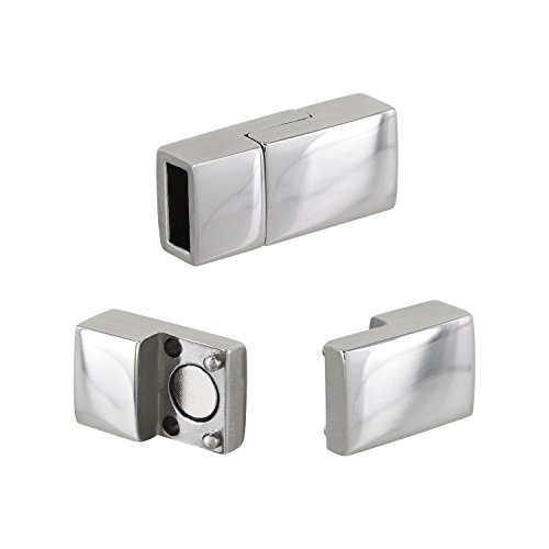 AURORIS - Magnetverschluss aus Edelstahl - Loch 6x2,5mm, 3 Stück von Auroris