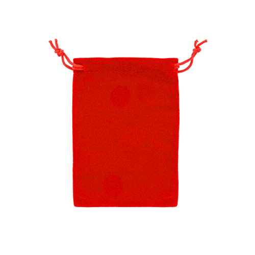AURORIS - Samtbeutel ca. 12x9cm Farbe: rot - 10 Stück von Auroris