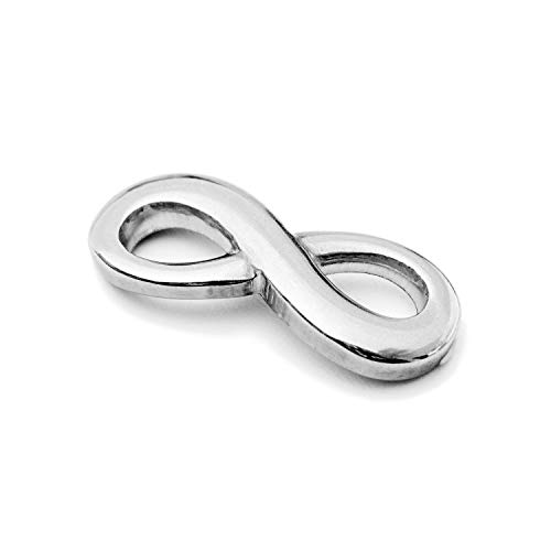 Auroris - Edelstahl Schmuckelement Unendlichkeits-Zeichen 27 x 11 mm - 5 Stück von Auroris