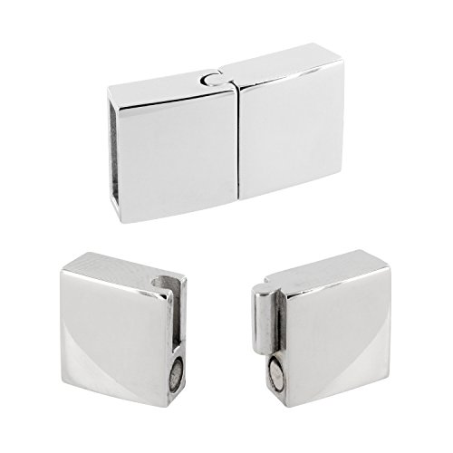 Auroris - Flacher Magnetverschluss aus Edelstahl - Loch: 10x3mm / 5 Stück Auroris - Flacher Magnetverschluss aus Edelstahl - Loch: 10x3mm / 5 Stück von Auroris