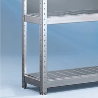 Fachboden für META Weitspannregal, mit Stahlpaneelen, FL 500 kg, BxT 2.000 x 600 mm von META