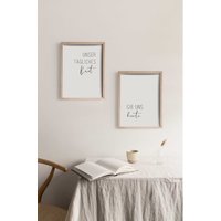 2Er Set | Unser Tägliches Brot Gib Uns Heute Esszimmer Küche Christliches Poster Wanddeko Minimalistisch Schlicht Modern 2Er Set | Unser Tägliches Brot Gib Uns Heute Esszimmer Küche Christliches Poster Wanddeko Minimalistisch Schlicht Modern von AusGlaubenLeben