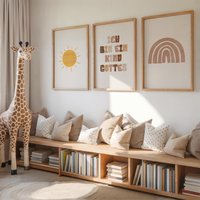 3Er Set | Ich Bin Ein Kind Gottes Bibelvers Aquarell Stil Christliche Kinderzimmer Christliches Poster Mädchenzimmer von AusGlaubenLeben