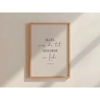 Jahreslosung 2024 | Alles Was Ihr Tut Geschehe in Liebe Christliches Poster Wandposter Geschenk A5 A4 A3 von AusGlaubenLeben