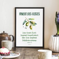 Bibelvers "Frucht Des Geistes" Motiv Oliven A3/A4 Poster Deutsche Bibelverse Bibelvers "Frucht Des Geistes" Motiv Oliven A3/A4 Poster Deutsche Bibelverse von AusGnade