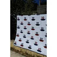 Handgemachte Doppel - Oder King-Single-Quilt/Tagesdecke Sofaüberwurf von AusKelsQuilts