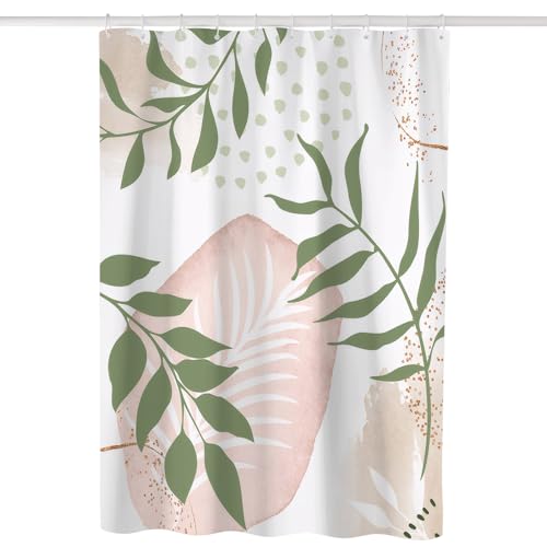 Ausing Duschvorhang 180 x 200 cm Grünes Pflanzendesign Anti-Schimmel Waschbares Textilgewebe Ausing Duschvorhang 180 x 200 cm Grünes Pflanzendesign Anti-Schimmel Waschbares Textilgewebe von Ausing