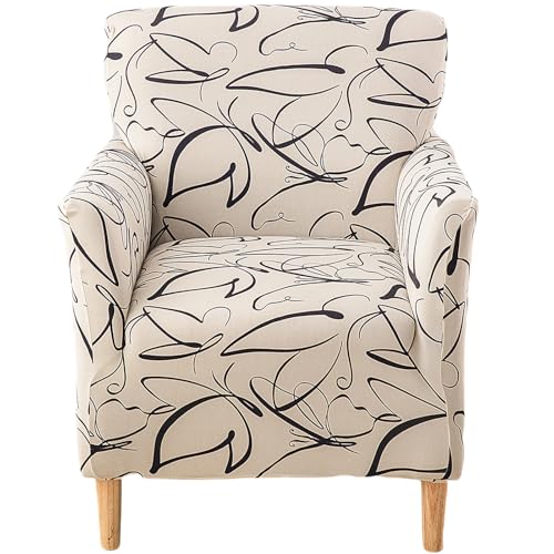 Sofa Bezüge Beige 1 Sheater Art Abstrakte Blätter Sesselbezüge für Wohnzimmer Schlafzimmer High Stretch Sofa Bezüge Beige 1 Sheater Art Abstrakte Blätter Sesselbezüge für Wohnzimmer Schlafzimmer High Stretch von Ausing