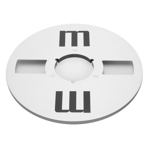 10,5-Zoll-Aufwickelspule mit Offener Spule, Bandspule aus Aluminiumlegierung für 1/4-Zoll-Tonbandgerät, Universelle Tonbandspule mit 4 Löchern, Hervorragende Klangqualität, Hohe von Ausla