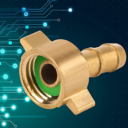 Ausla 1, 100% Messing, Effizienter und Zuverlässiger Schlauchverbindungsanschluss, Langlebiger und Korrosionsbeständiger G1/4 Bis 8-mm-Fadenadapter für den Innenhof, Garten mit Küchengarten und Ausla 1, 100% Messing, Effizienter und Zuverlässiger Schlauchverbindungsanschluss, Langlebiger und Korrosionsbeständiger G1/4 Bis 8-mm-Fadenadapter für den Innenhof, Garten mit Küchengarten und von Ausla