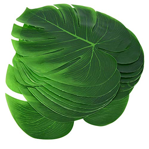 Ausla 12Pcs Palmenblätter Deko, Platzdeckchen, Künstliche Blätter Palmblätter den Tisch vor Kratzern und Flecken von Ausla