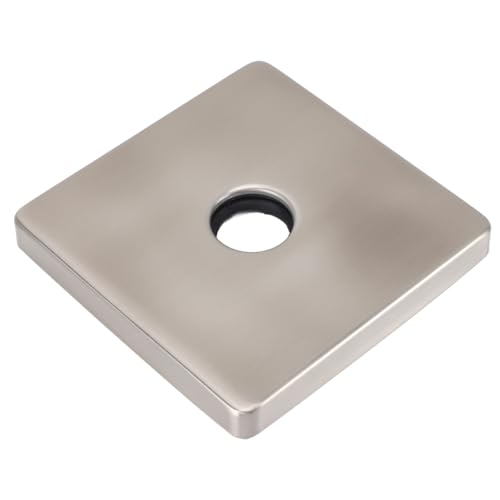 Ausla 4 Zoll Square Duscharm Flansch, 304 Edelstahl -Duschkopfabdeckplatte mit Elegantem Design für Moderne Badezimmer (Gebürstet) von Ausla
