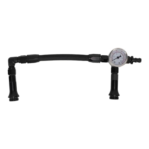 Ausla 4150 Kraftstoffleitung, Aluminiumkonstruktion mit Manometer, Dual -Feed für 4150 Vergaser für Automotoren (AN6) von Ausla