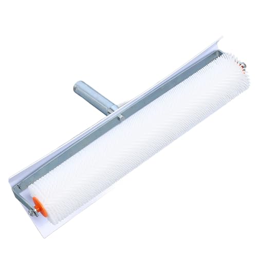 Ausla 500mm Genoppter Estrichroller für Selbstnivellierende Böden mit 21mm Kunststoffspikes Spritzschutz Blasenentferner Werkzeug Estrichglätter Bodenmischung Genoppter von Ausla