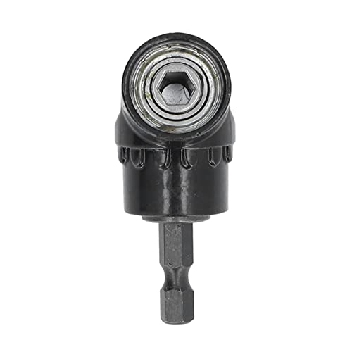 Ausla Bohranpassungsadapter, Rechtswinkel-Bohradapter Abgleer Bithalter Anhang 1/4in-Hex-Schaft mit Integriertem Magnet für Schmale Räume Chromstahl von Ausla