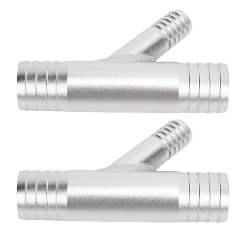 Ausla CAB -Heizung Y -Anschlüsse, Aluminiumlegierung, Hochtemperaturbeständige Schlauchanschlüsse, 1 Zoll Bis 5/8 Zoll für die Verwendung von UTV von Ausla