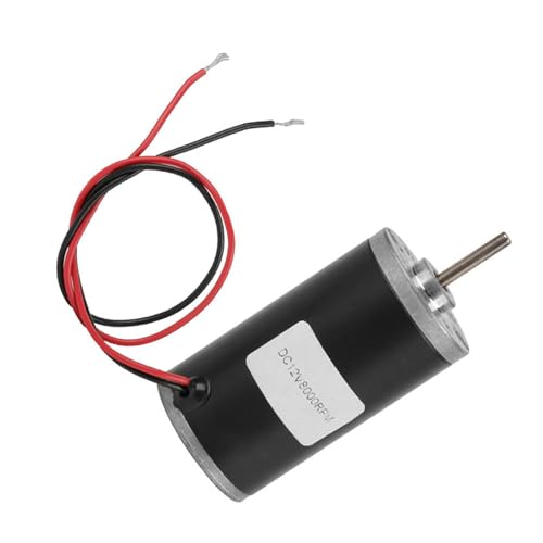 Ausla Dauermagnet DC Motor, Elektromotor mit Hohem Drehmoment mit Metallgetriebe, 6 V 12 V 24 Optionen für -Generatoren und Robotik (12v8000 rev) von Ausla