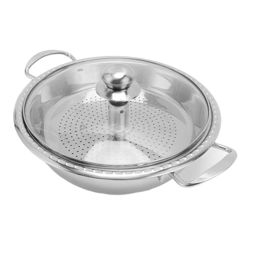 Ausla Edelstahl-Topf mit Korb und Deckel 3-Quart-Sauce-Topf Induktionsgeeignet Ofenfest für Gasherd Elektroherd Haushalt Kommerzielles Kochen von Ausla