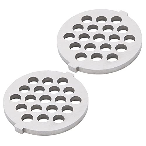Ausla Fleischschleiferklinge, Elektrische Mincer -Klinge, Edelstahl -Schleifplatte für Fleischhackerscheibe 5# B Mühle, Einfach zu Reinigen, Vielseitig Gebrauch (7-mm-Maschenmesser) von Ausla