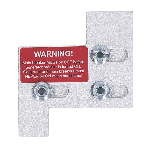 Ausla Generator-Interlock-Kit, Aluminiumlegierung Elektrischer Interlock-Kit 1 1/4 Zoll Abstand zwischen Haupt- und Zweigschutzschaltern für GE 150 oder 200 Ampere Panel Ausla Generator-Interlock-Kit, Aluminiumlegierung Elektrischer Interlock-Kit 1 1/4 Zoll Abstand zwischen Haupt- und Zweigschutzschaltern für GE 150 oder 200 Ampere Panel von Ausla
