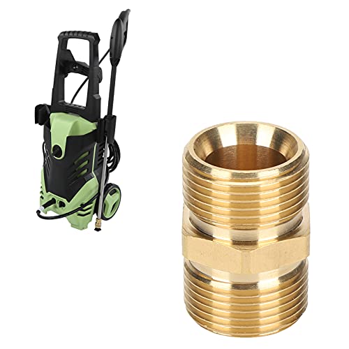 Ausla Hochdruckspray Adapter Messing M22 Metrisches Außengewinde 14mm Schlauchanschluss Kuppler mit Beschichtung für Reiniger 5000 PSI von Ausla