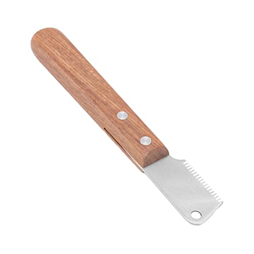 Ausla Hunde Stripping-Messer, Edelstahlklingen Welpen Pflegewerkzeug Fell Stripping-Messer Zum Entfernen von Unerwünschtem Unterfell von Ausla
