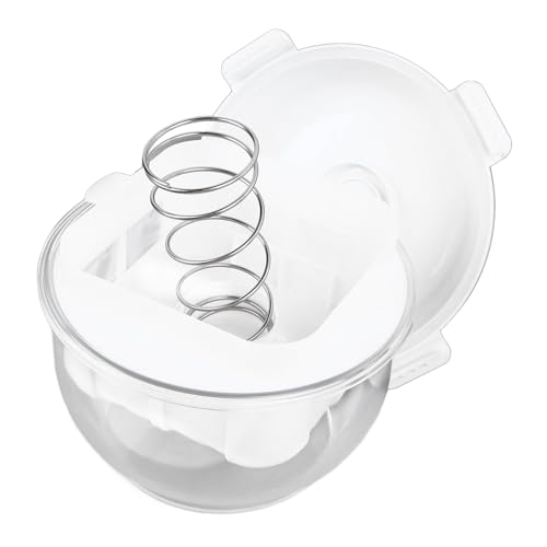 Ausla Joghurt Molke -Separator Edelstahlfeder Feines Netzsieb für Dicke Joghurtkäse -Sojamilch mit Transparentem Behälter Abnehmbares Split Design von Ausla