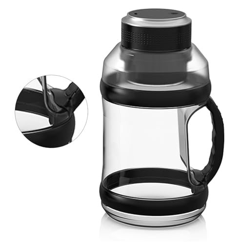 Ausla Juicer Mixer Flasche, 2L 68oz USB-C-Dienermixer mit 6 Edelstahlblättern, Tragbarer Smoothie-Mixer Sports USB-Mixer 18.000 U/Min-Shakes, Drahtloser Smoothies-Mixer mit 6 (BLACK) von Ausla