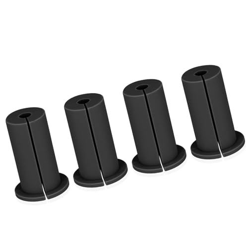 Ausla Kabel-Routing-Kit, Gummi-Material, 4PCS 1 Zoll Kabel-Durchgangs-Tunkommeten für den Gebrauch von Zuhause oder Außenbereiche (BLACK) von Ausla