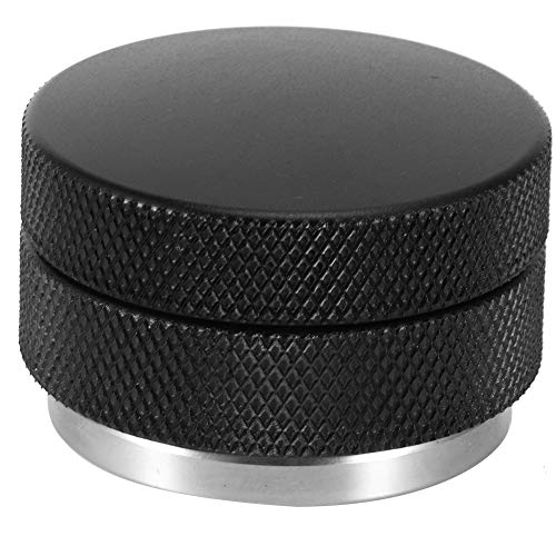 Ausla Kaffeeverteiler der Einstellbaren Höhe, Edelstahl -Leveler -Werkzeug mit Nicht überrutscher Faden für Cafés, Büros und Restaurants (51 mm 【Flächen unten】 Schwarz) von Ausla