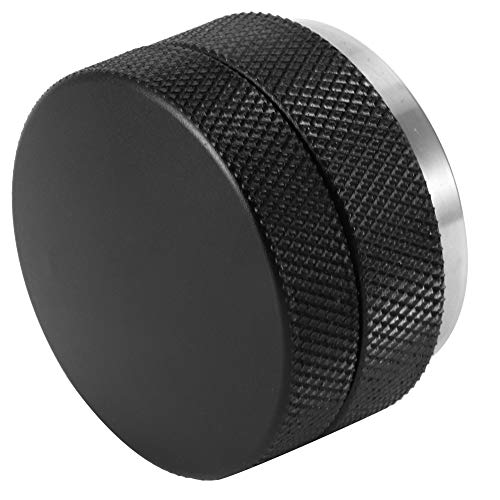 Ausla Kaffeeverteiler der Einstellbaren Höhe, Edelstahl -Leveler -Werkzeug mit Nicht überrutscher Faden für Cafés, Büros und Restaurants (58 mm 【Flächen unten】 Schwarz) von Ausla