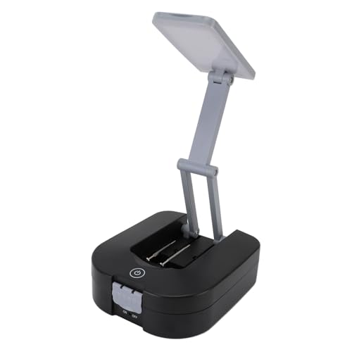 Ausla Klappbare Tischlampe Verstellbare LED-Schreibtischlampe mit Reparaturwerkzeugset 3 Farbtemperaturen Stufenlose Dimmung für Camping Zuhause Auto Notfälle von Ausla