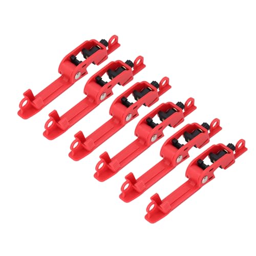 Ausla Leiterschaltersperrgerät, 6 -pcs -Griffstil Sperrung, Sägezahndesign für Engen Griffe, Sicherheit bei Extremen Temperaturen von 5 ℃ Bis 100 °, Maximalklemme Größe 12mm, Vielseitig von Ausla
