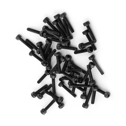 Ausla M3 Black Hex Socket Cap Head Screw Set 12.9 Grade Legierungs-Kohlenstoffstahl 4-50mm (M3*16mm 50 Stück/Packung) von Ausla