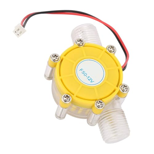Ausla Mikrohydrogenerator, Gelbes Material, Hohe Effizienz mit Einstellbarer Spannung, 5 -V -12 V Ausgang für den Heimgebrauch (F50 12 V Transparent Gelb) von Ausla