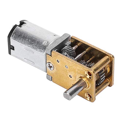 Ausla Mini -Getriebemotor, Kupfer Messing Zinklegungsbürstenmotor, 35 U/Min Hohe Leistung für Elektronische Schlösser und Intelligente Autos (DC3V 30RPM) von Ausla