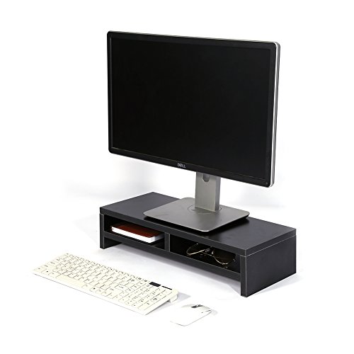 Ausla Monitorständer, Aufbewahrungsbox für den Schreibtisch mit 2 Fächern, 50 x 20 x 11,7 cm von Ausla