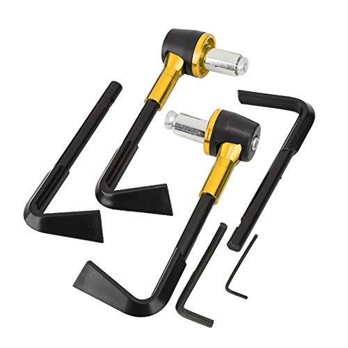 Ausla Motorradbremsschutzhebel, CNC -Motorrad -Handgriffschutz für Motorrad Lenker von 22 Mm/0,87 Zoll, mit Effektivem Schutz, Qualitätsmaterialien und Stilvollem Design für (GOLD) von Ausla