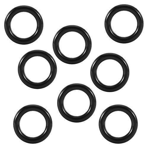 Ausla O Typ Ringe Sanitär Bewässerungssysteme, 50pcs PVC O Ringdichtungen 18 Mm Seal Silikonwaschpeak-Ringe Sortiment Set Schwarz für Rohrverbindungen Wasserhahnschlauch mit von Ausla